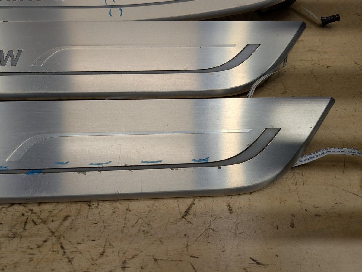 2016-2019 BMW 750i G12 Scuff Plate Door Sill SET 7369888 OEM
