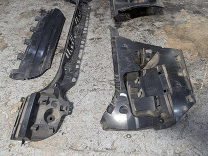 2011-2016 BMW 535i F10 Rear Left Right Center Bumper Support Brackets SET 7204017