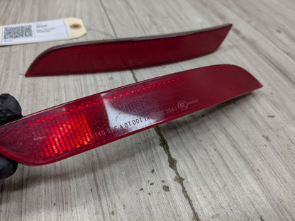 OEM BMW F01 F02 Rear Left Right Bumper Reflector Marker PAIR