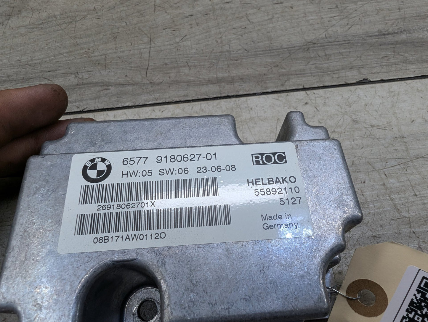 2007-2013 BMW 328i E93 Convertible Top Control Module 9180627