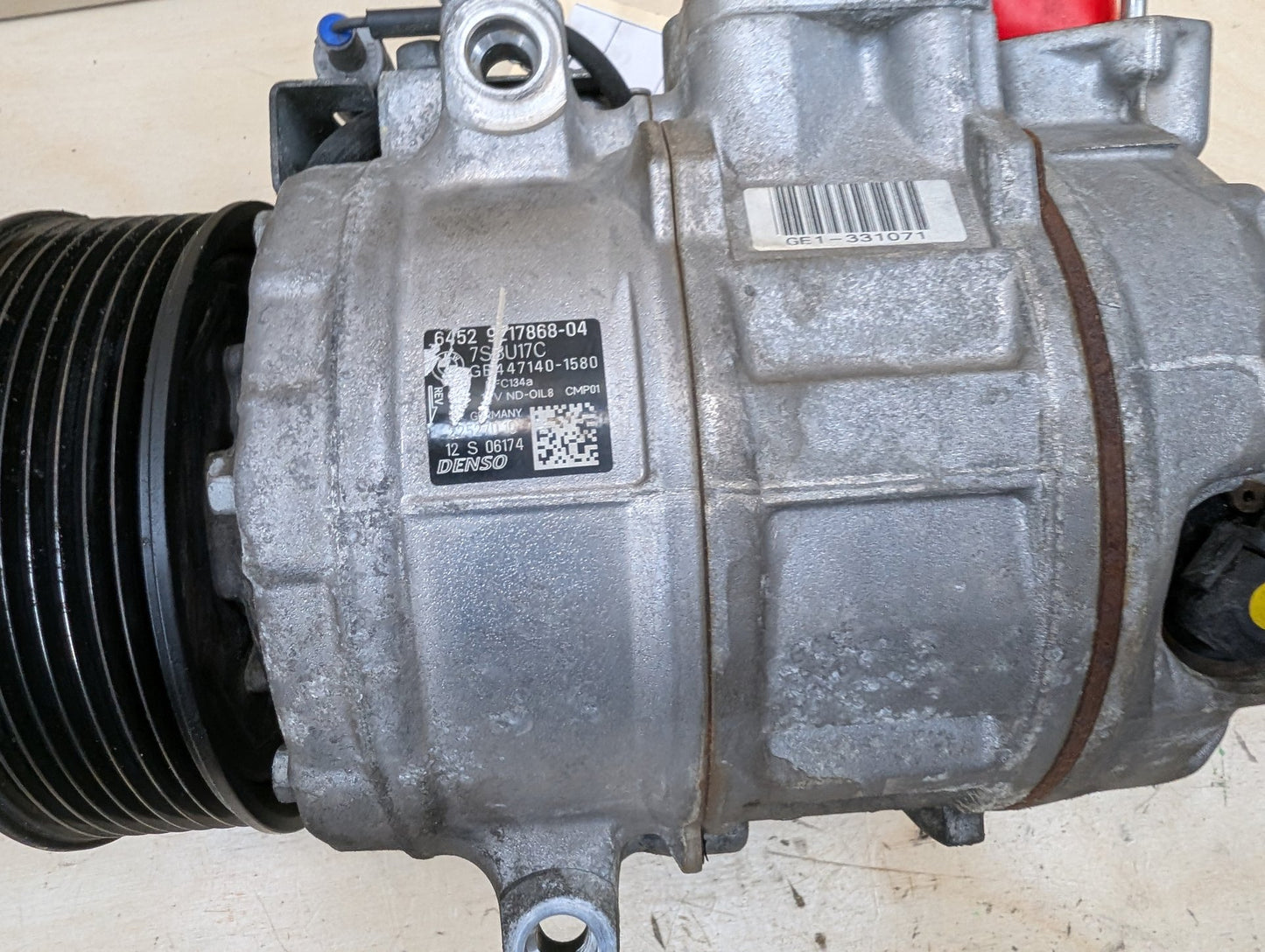 OEM BMW F02 F10 F15 F30 F32 F33 F36 AC Compressor Clutch A/C Pump W/ Pulley N55
