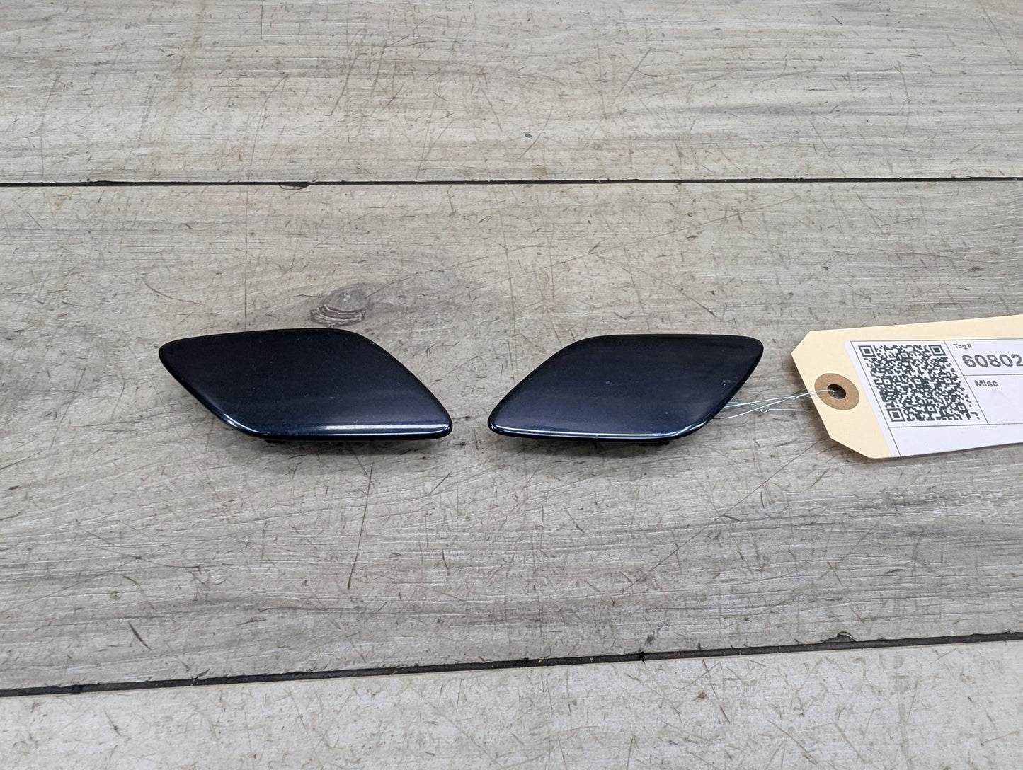 2007-2013 BMW 328i E93 Front Left Right Bumper Headlight Washer Nozzle Insert Covers SET 7186183