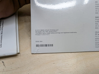 2014 BMW 328i F30- Owners Manual Books w/ Case SET