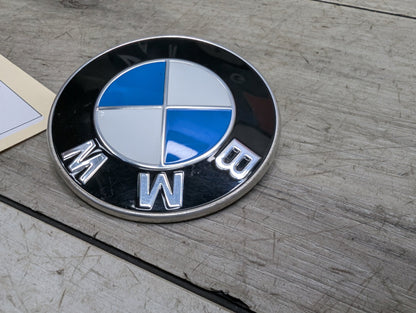 Genuine OEM BMW F39 F90 G20 G30 G80 M3 Bumper Hood Trunk Rear Round Emblem 74mm