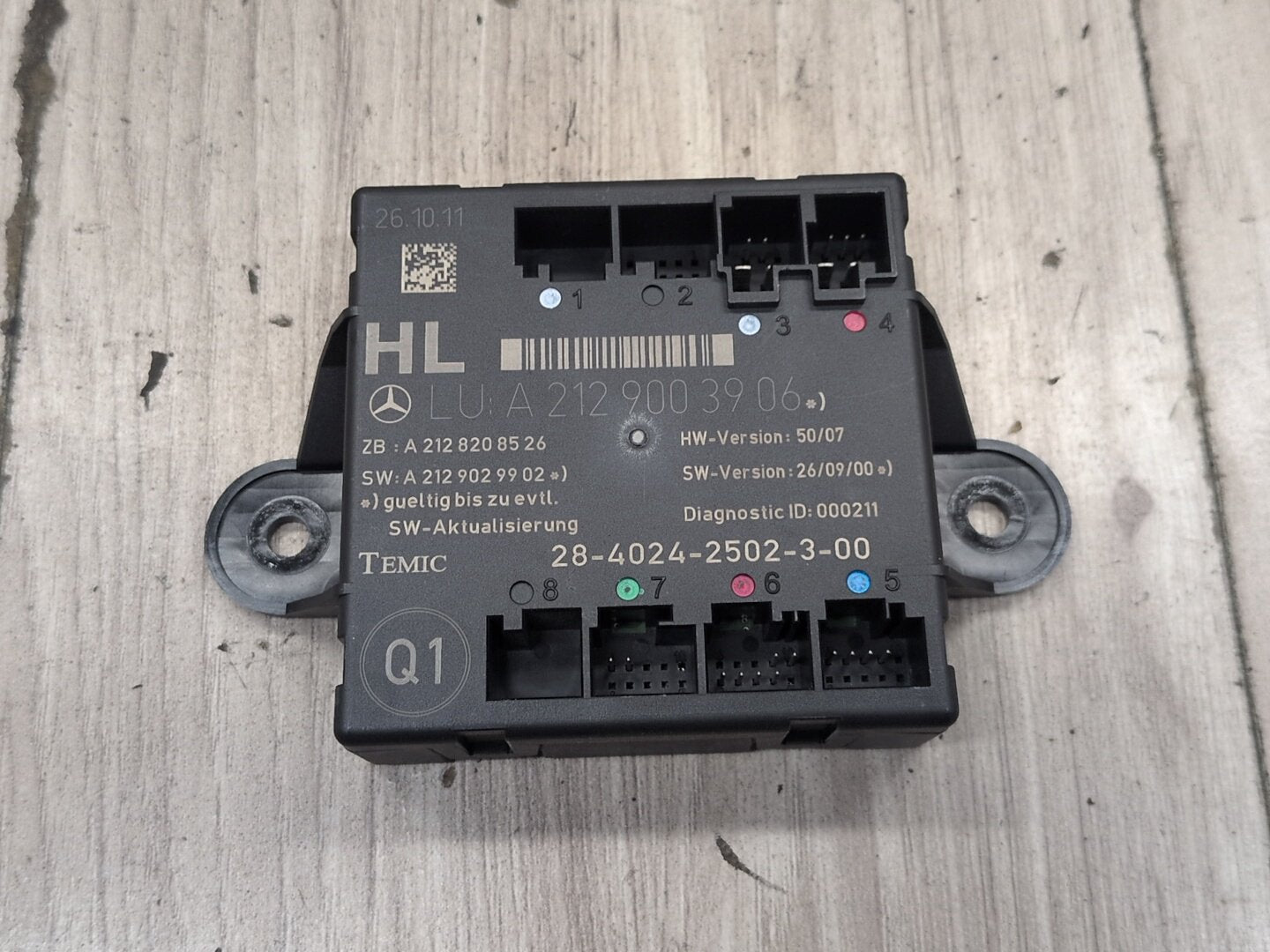 09-12 OEM Mercedes-Benz E550 W212 Rear Left Driver Door Control Module