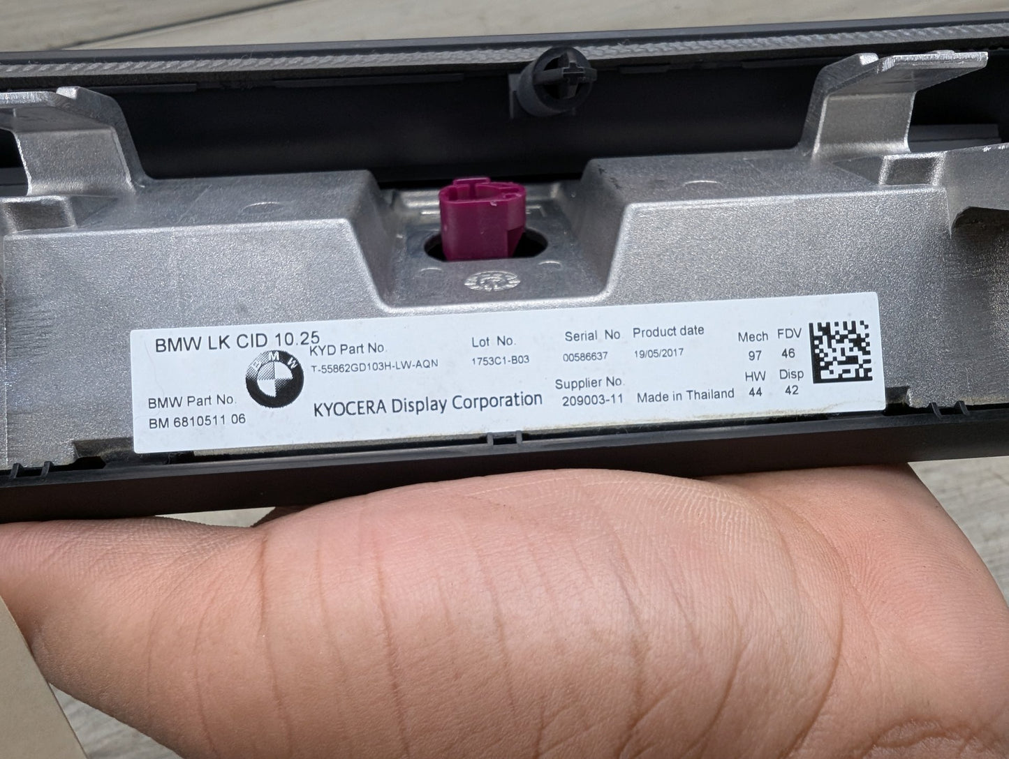 17-20 OEM BMW F90 M5 G30 G32 Central Information Display Screen 10.25" NBT