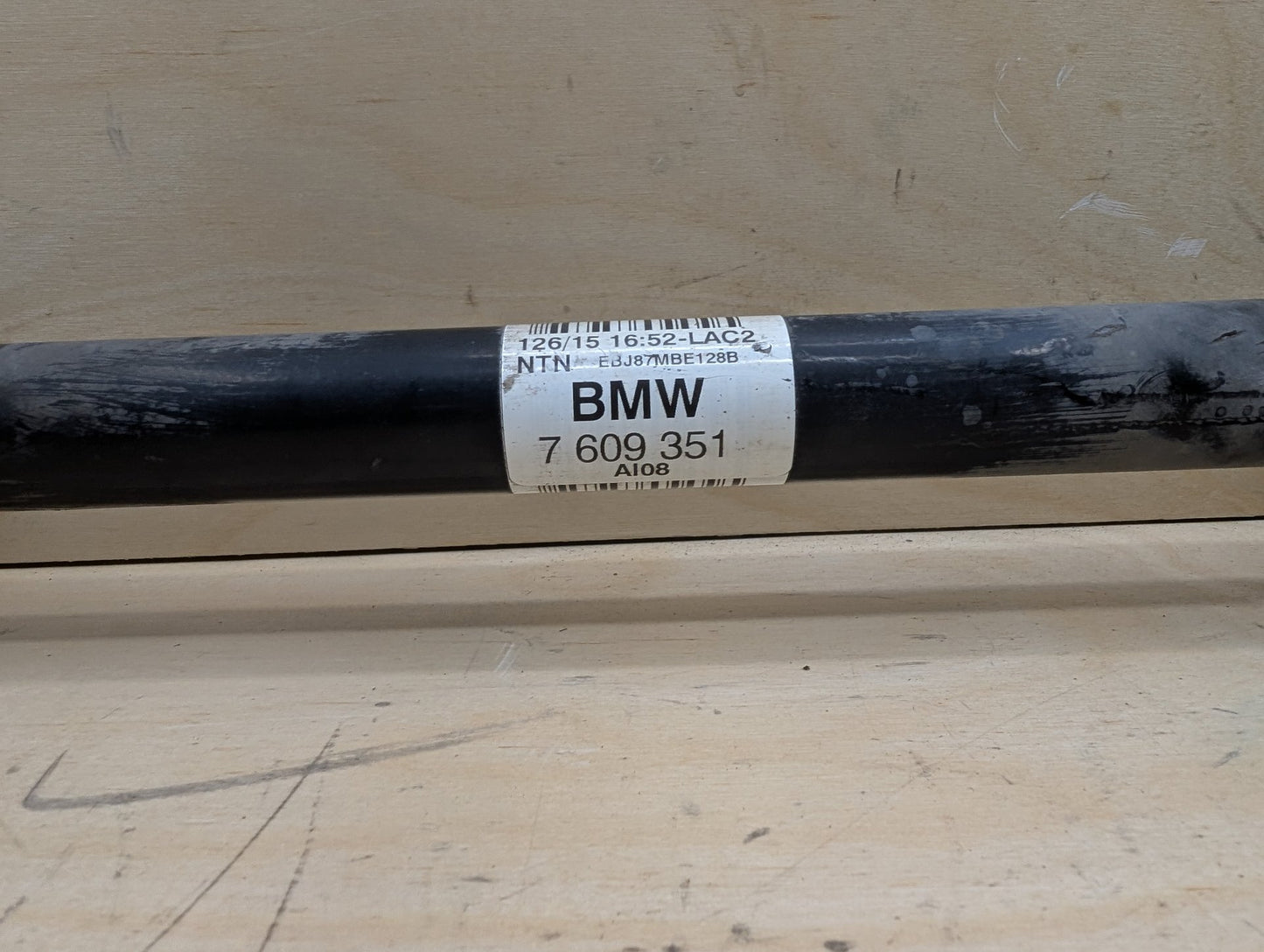 BMW F30 320i Rear Left Driver Side Axle Shaft 7609351 OEM