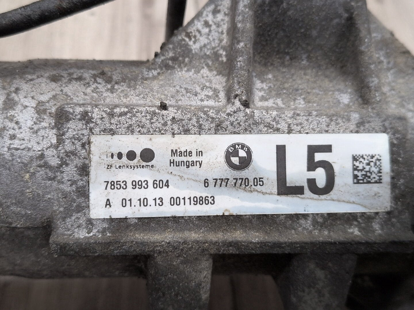 10-19 OEM BMW F01 F12 F13 F10 AWD Power Steering Gear Rack and Pinion L5