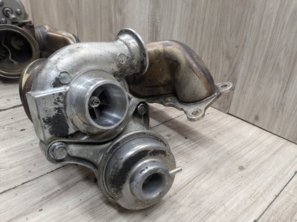 07-11 BMW E90 E92 E93 335i N54 Left Right Engine Motor Turbo Turbocharger PAIR