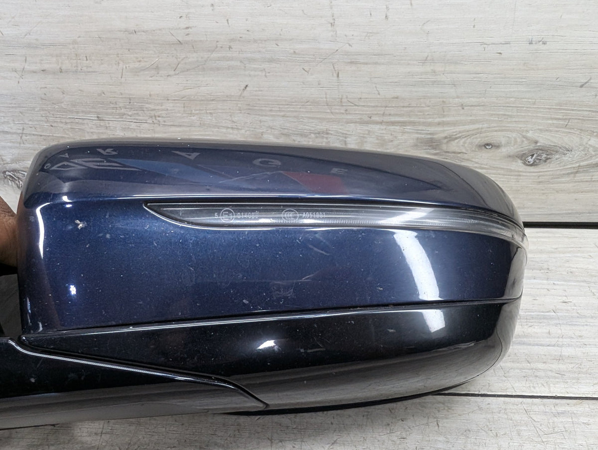 17-23 OEM BMW G30 530 540 M550 Left Driver Side Mirror Blind Spot SHADOW GLOSS