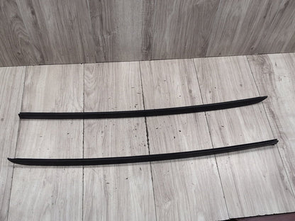 2008-2010 BMW 535i E60 Front Left Right Side Windshield Drip Trim Molding SET 7045448