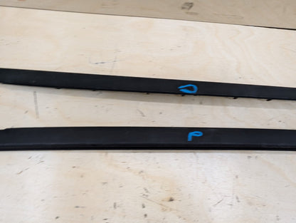 2012-2018 BMW 328i F30 Front Left Right Side Windshield Drip Trim Molding SET 7258187