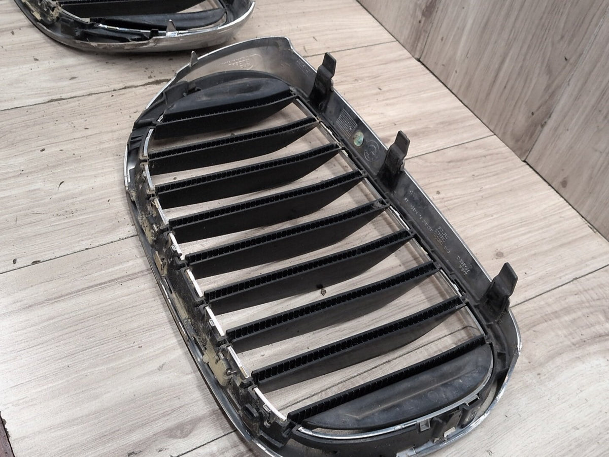 16-19 OEM BMW G11 G12 740 750 Front Left Right Upper Bumper Kidney Grilles SET