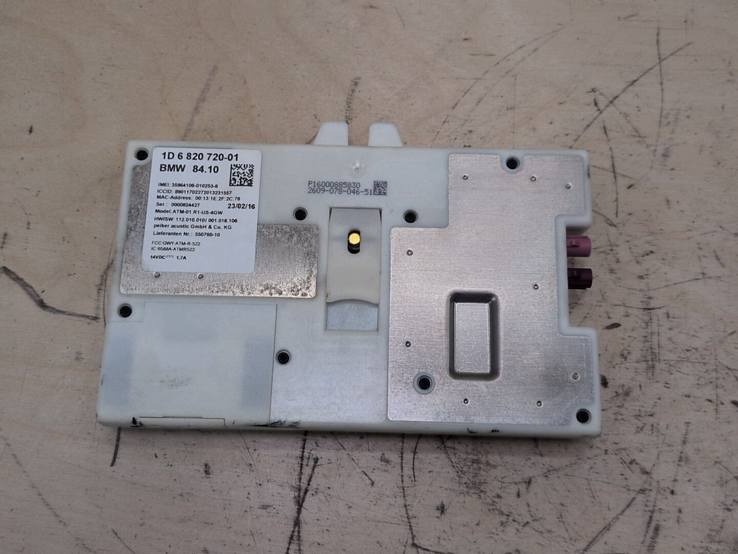 2016-2022 BMW 750i G12 Antenna Telematics Control Module 6820720