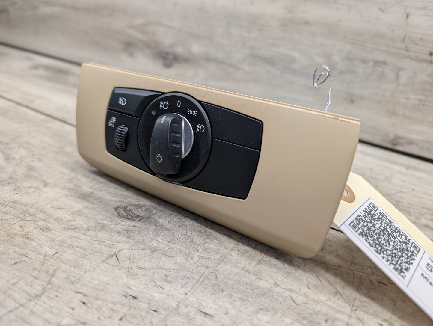 06-13 OEM BMW E70 E71 X5 X6 Headlight Switch Control Panel Light Module Beige