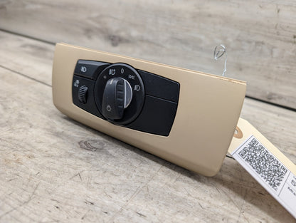 06-13 OEM BMW E70 E71 X5 X6 Headlight Switch Control Panel Light Module Beige