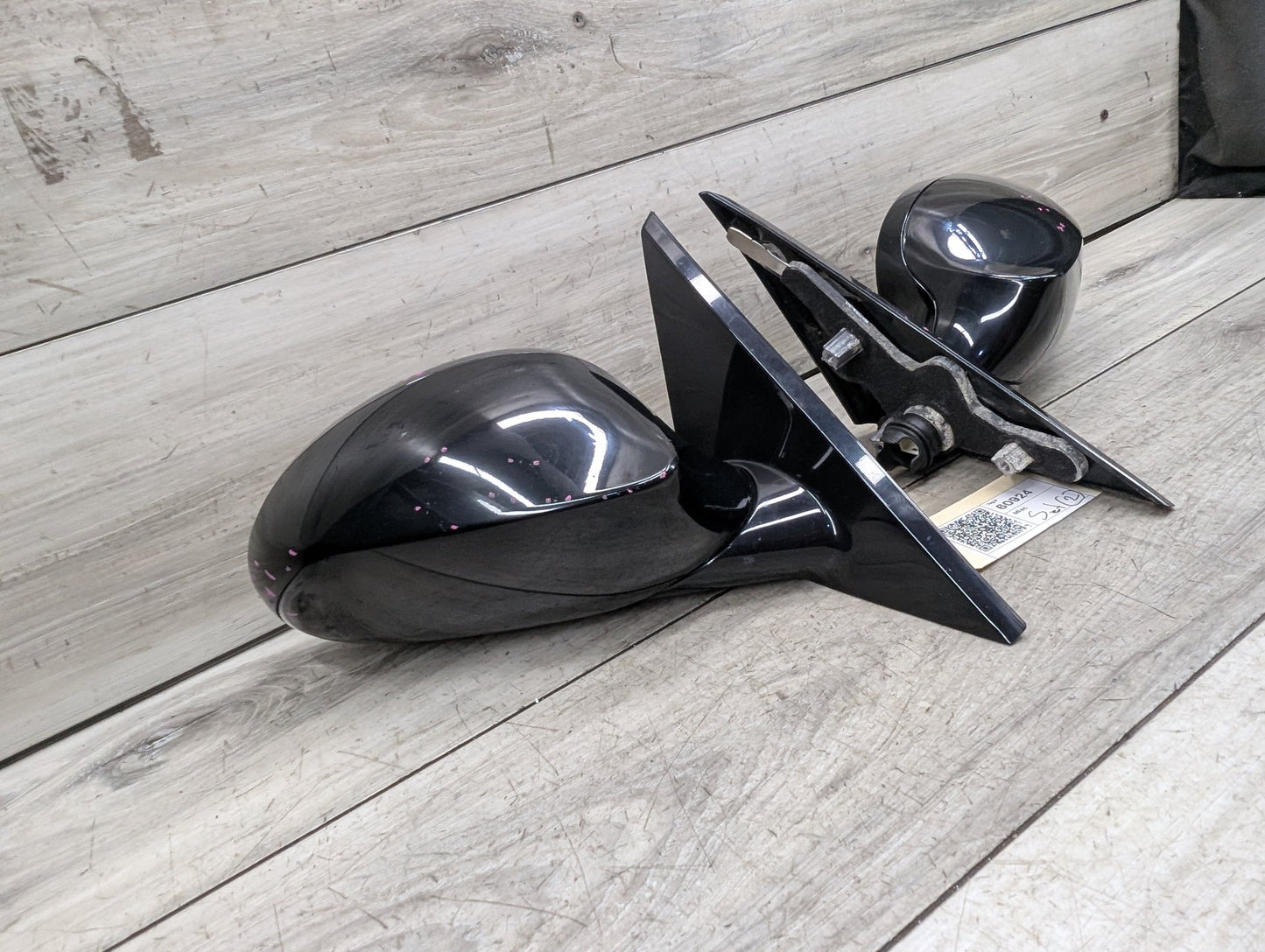 2008-2013 BMW 128i E82 Front Left Right Side Mirror Assembly BlackSET 7268305