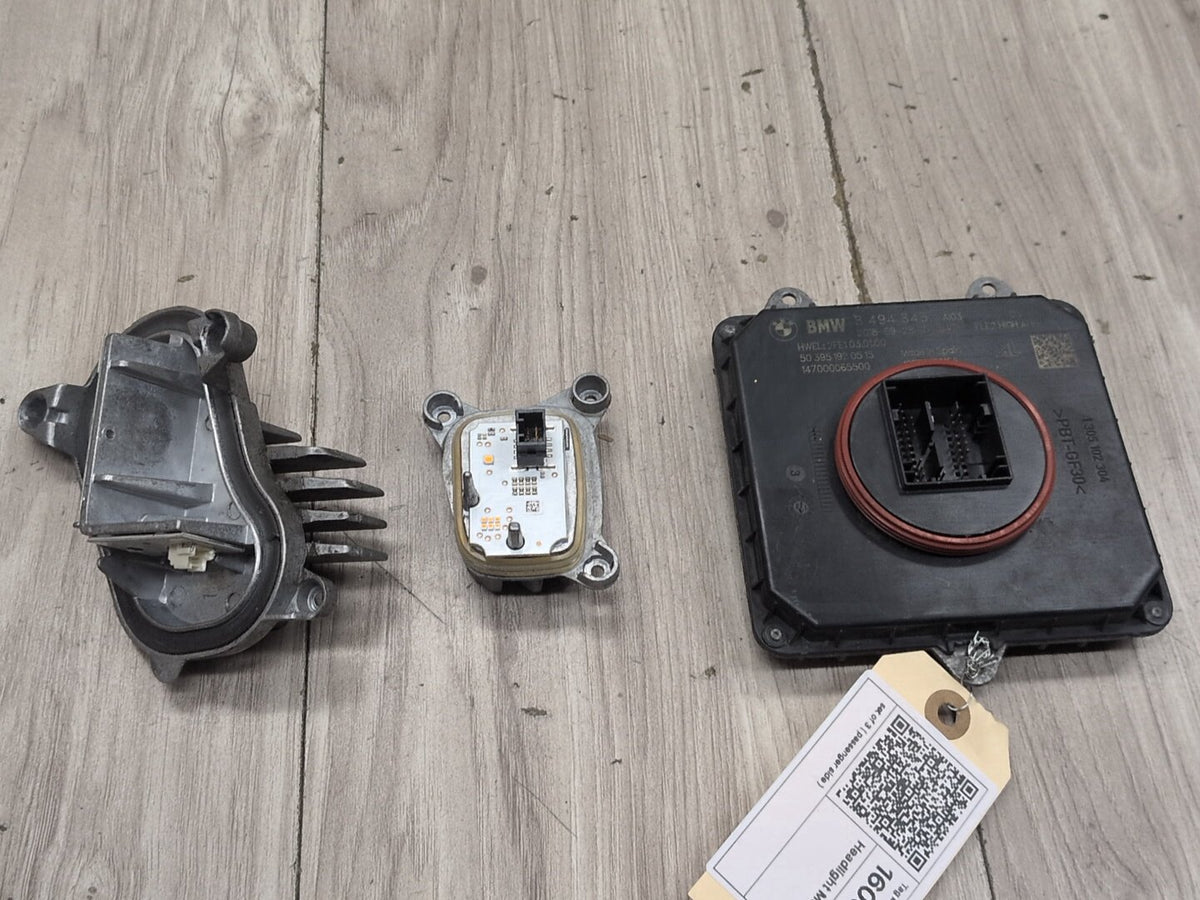 2014-2020 BMW 440i F36 Front Right Passenger Headlight Ballast Modules SET 8494843 OEM
