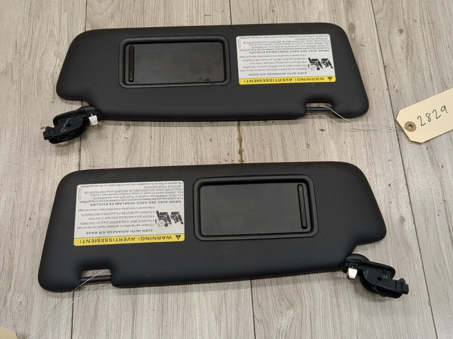 2013 - 2017 Audi S5 8T Front Left Right Sun Visor SET 8U0857551F CTUB