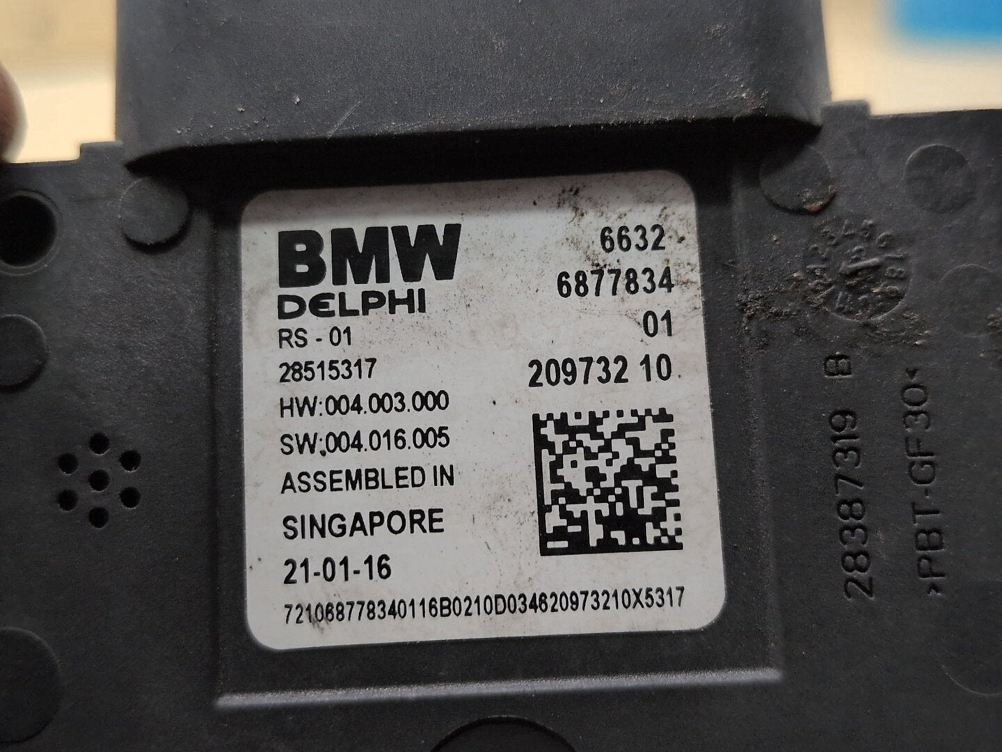 2016-2022 BMW 750i G12 Blind Spot Lane Sensor Radar Module 6877834
