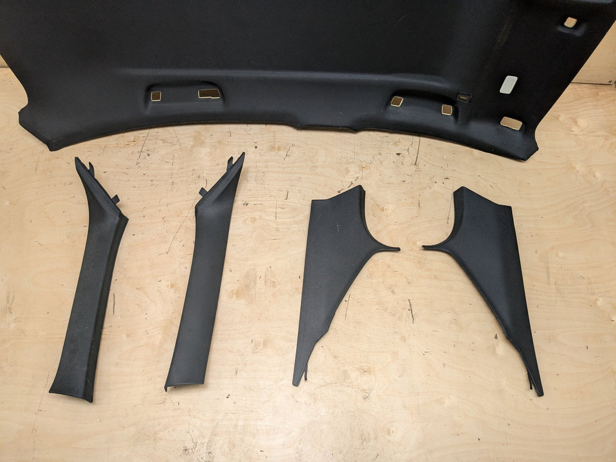 2012-2018 BMW 320i 335 340 330 F30 Headliner BLACK SET OEM *No Sunroof