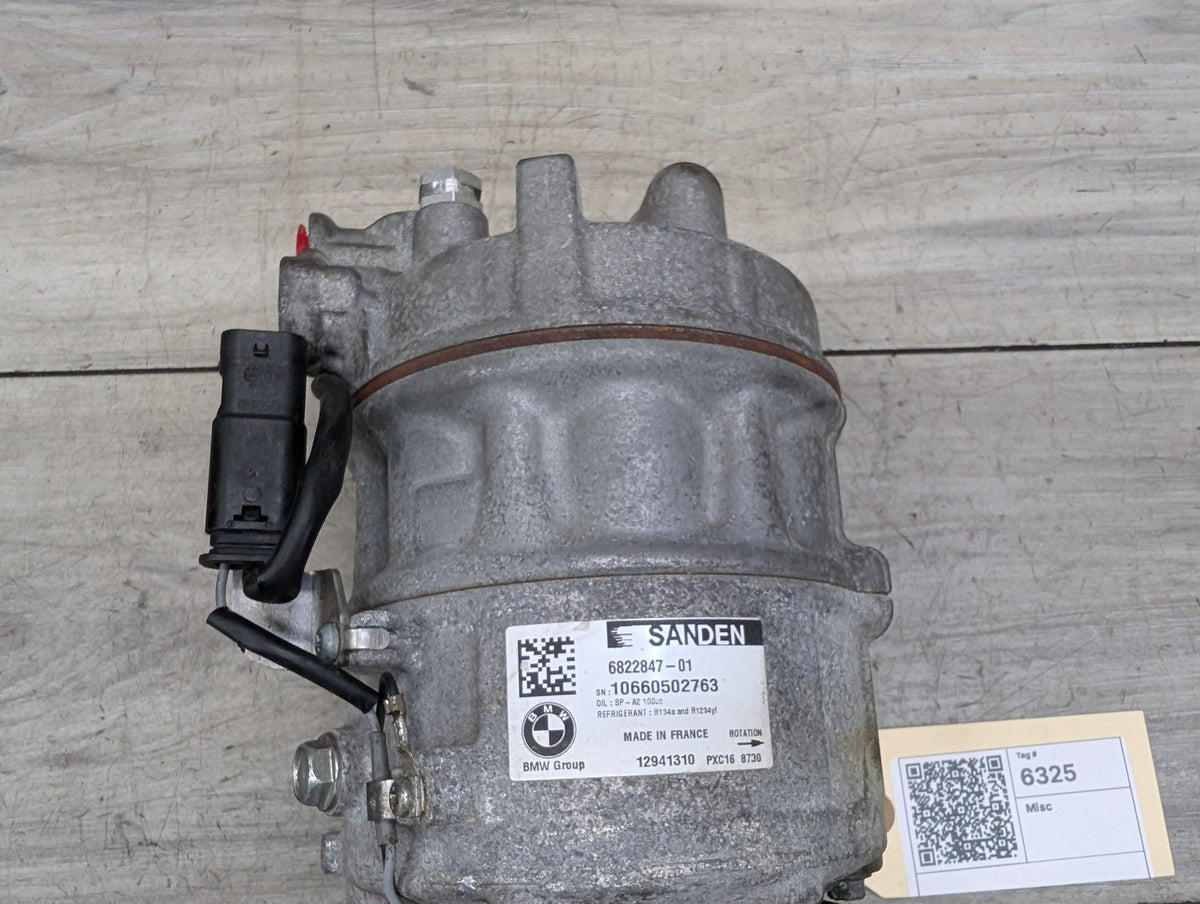 2017-2023 BMW G30 530i B46B20O0 Engine Motor A/C AC Compressor Clutch Pump Pulley 6822847