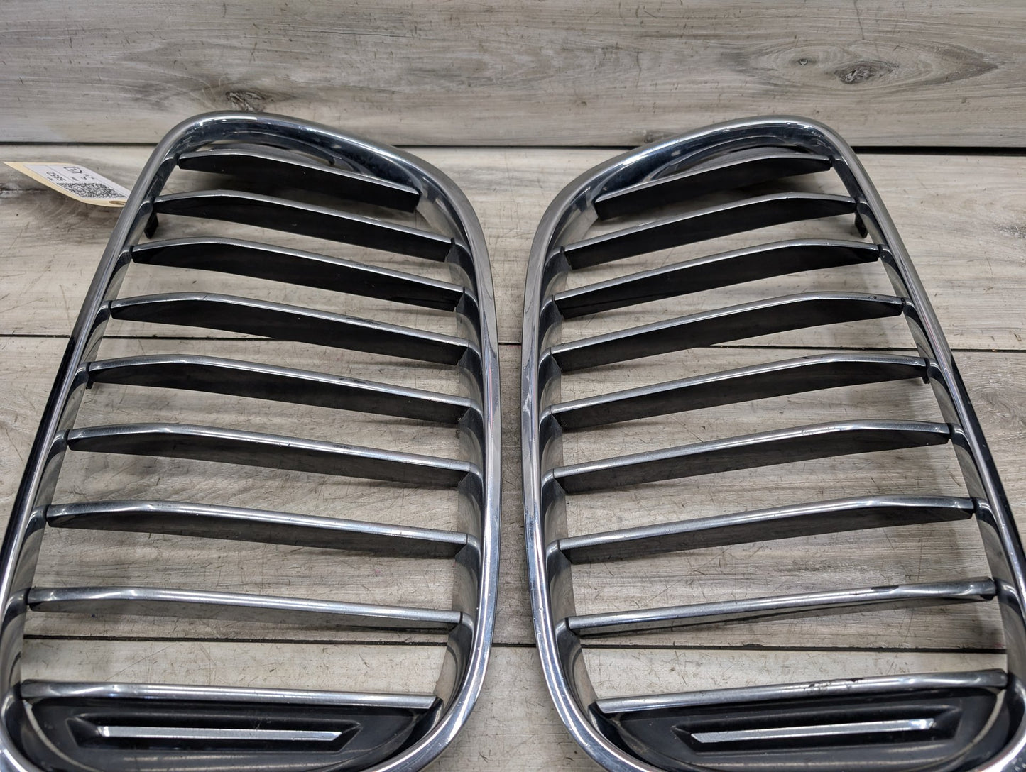 2016-2022 BMW 750Li G12 Front Left Right Upper Bumper Cover Kidney Grilles SET 7357012