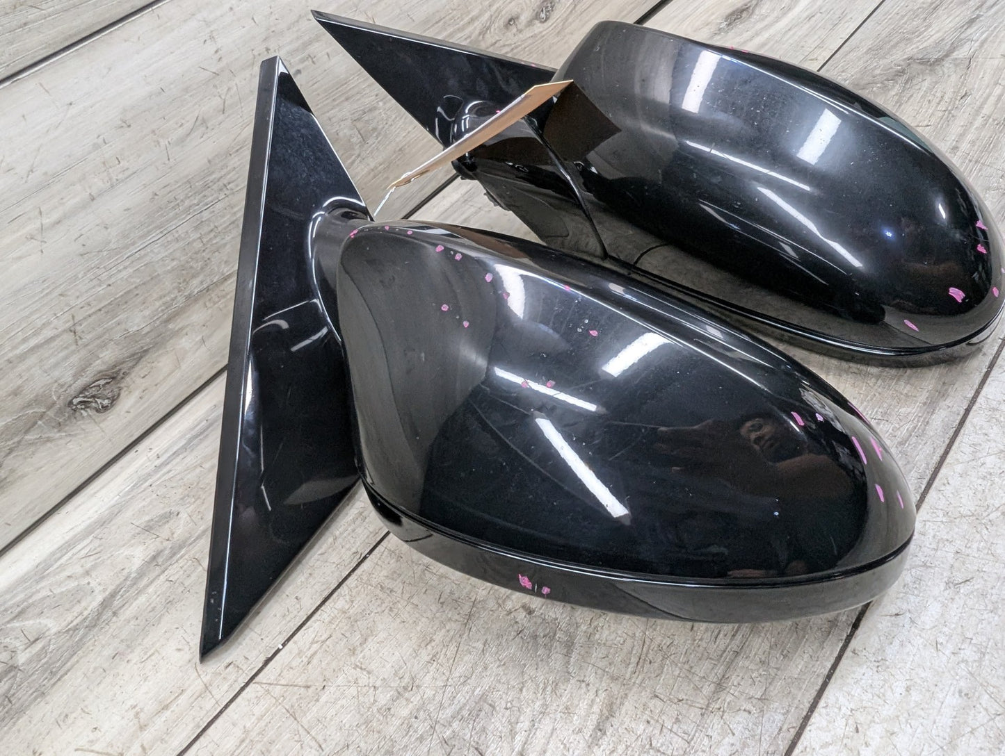 2008-2013 BMW 128i E82 Front Left Right Side Mirror Assembly BlackSET 7268305