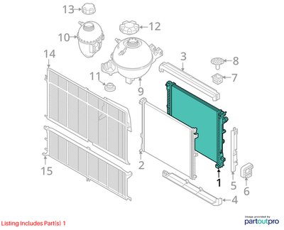 2018-2024 BMW X3 G01 Cooling Radiator 8642743