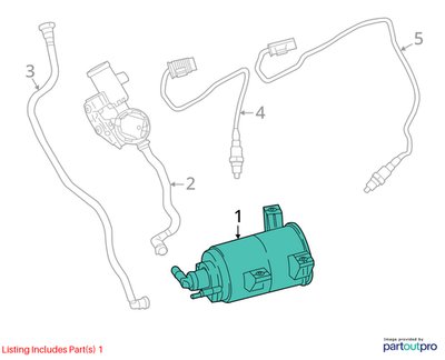 2018-2024 BMW X3 G01 Fuel Vapor Charcoal Canister 7459688 OEM