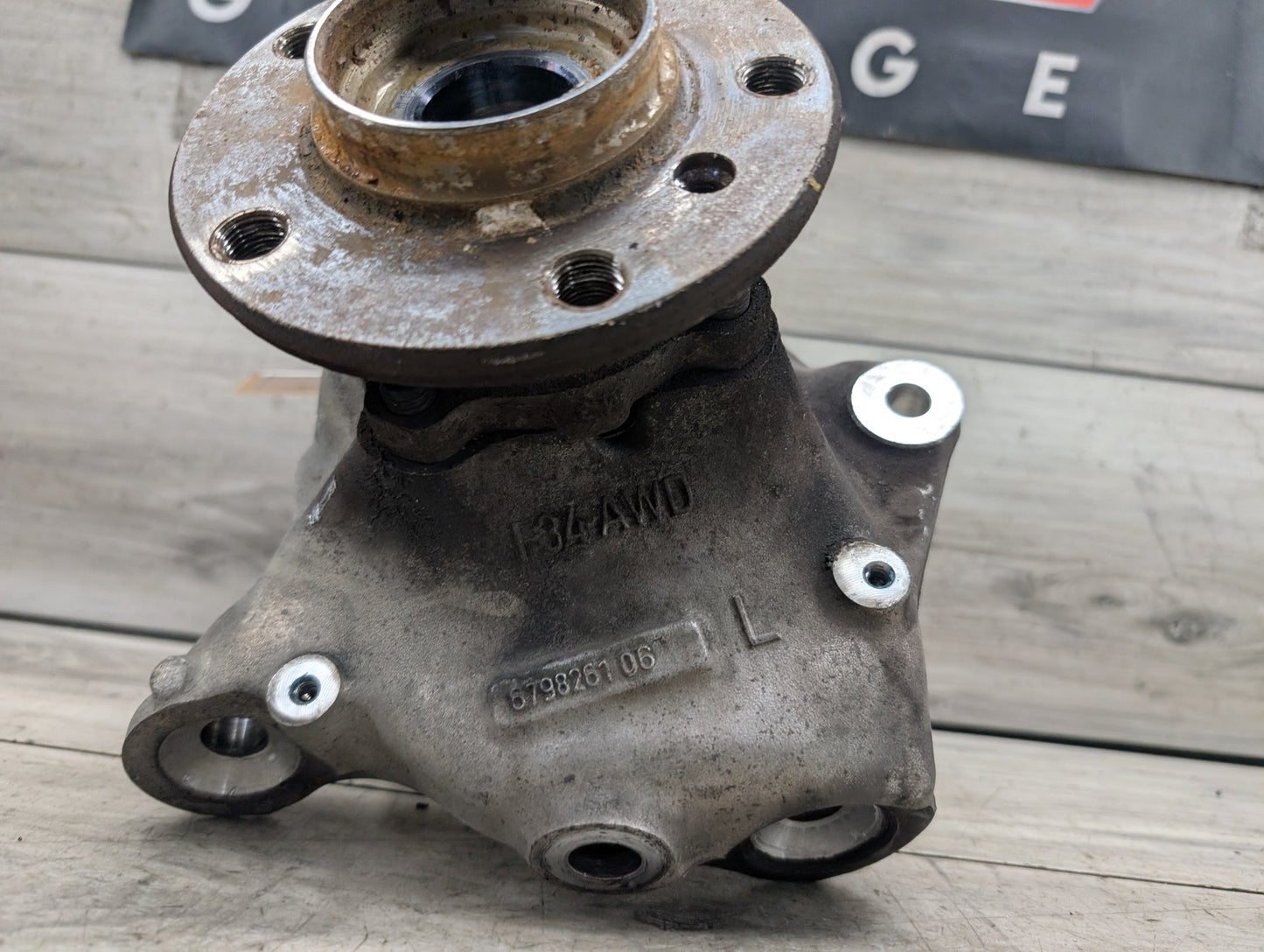 2014-2019 BMW F34 3 Series Front Left Driver Spindle Hub Carrier Knuckle OEM