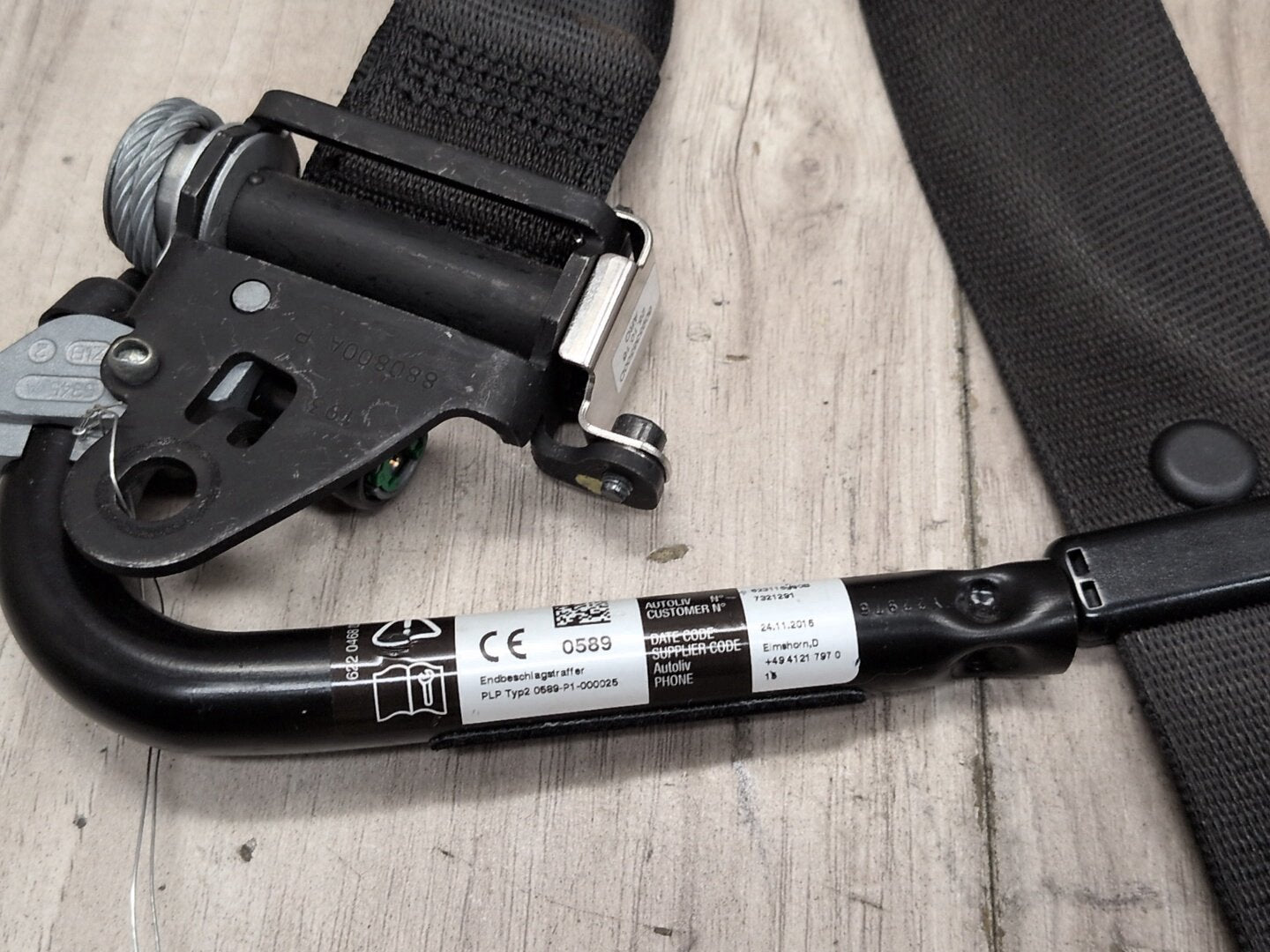 2014 - 2018 BMW X5 F85 Front Left Driver Seatbelt Seat Belt Retractor 7321291 S63B44T2