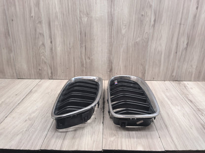 2011-2016 BMW M5 F10 Front Left Right Upper Bumper Grilles SET 8057228 OEM
