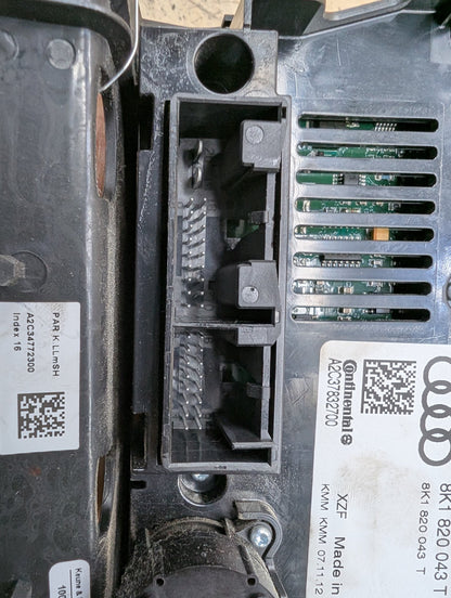 2011-2017 Audi RS5 8T Front AC Heater Climate Control Switch 8K1820043T