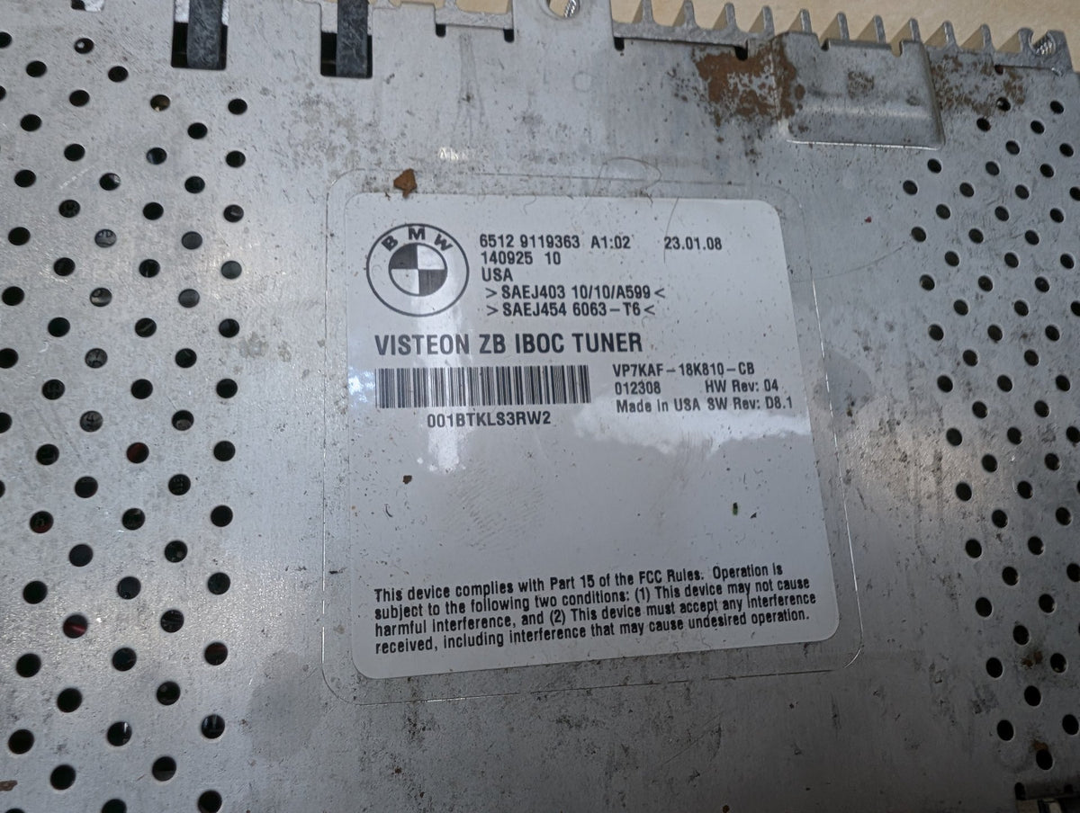 2007-2013 BMW 328i E93 IBOC Tuner Radio Receiver Module 9119363