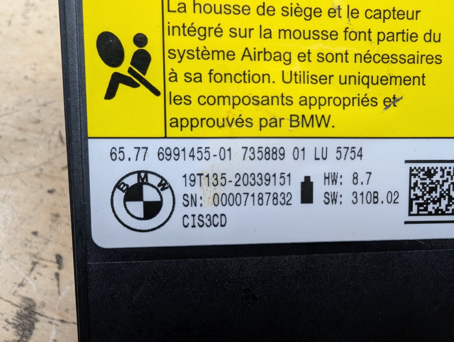OEM BMW F90 F97 G01 G12 G20 G26 G30 Front Left Right Seat Occupant Sensor Module