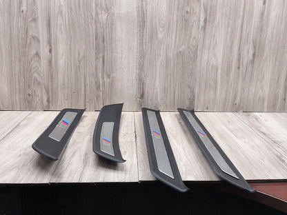 2011 - 2016 BMW 535i F10 Front Rear Left Right Scuff Plate Door Sill SET 8050054 N55B30A