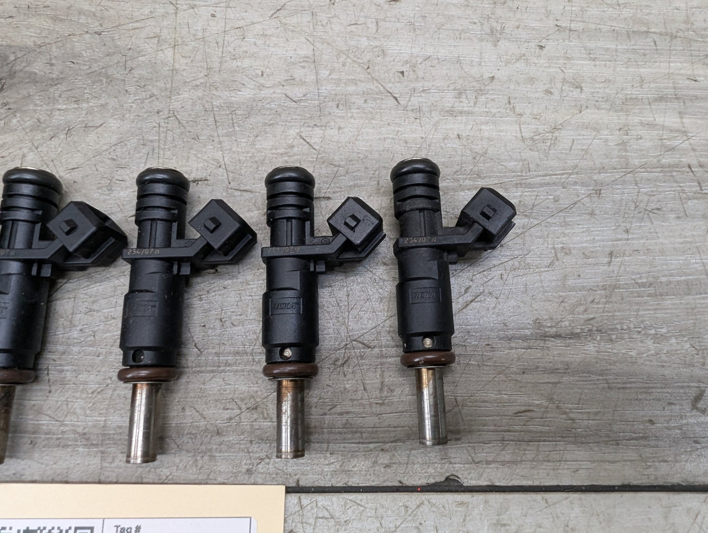 2007-2013 BMW E93 328i N52B30M1 Engine Motor Injector SET 7531634