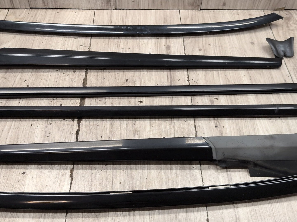 2004-2010 BMW M6 E64 Front Rear Left Right Door Gloss Shadow Line Trim Moldings SET 7905425 OEM