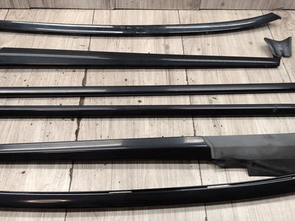 2004-2010 BMW M6 E64 Front Rear Left Right Door Gloss Shadow Line Trim Moldings SET 7905425 OEM