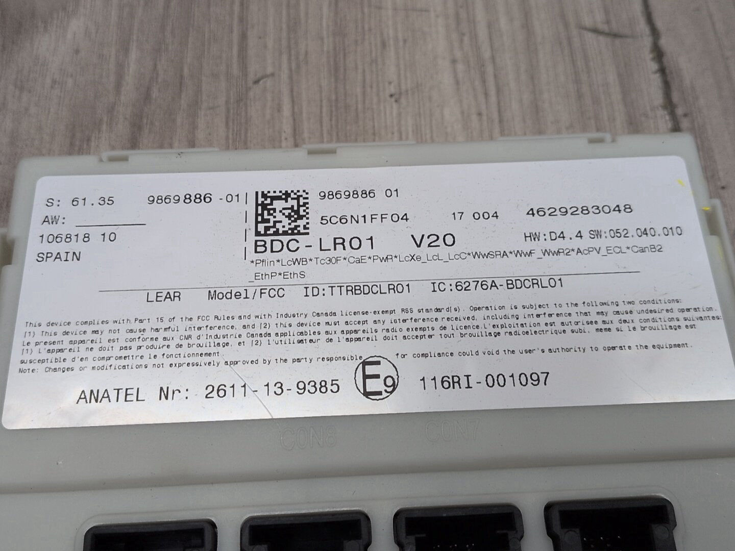 14-21 OEM BMW F15 F16 F85 F86 X5 X6 X5M X6M BCM Body Domain Control Module