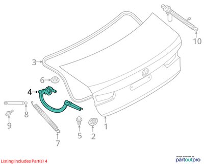 19-25 OEM BMW G20 G22 G80 G82 330 M340 M3 Rear Left Right Trunk Lid Hinges SET