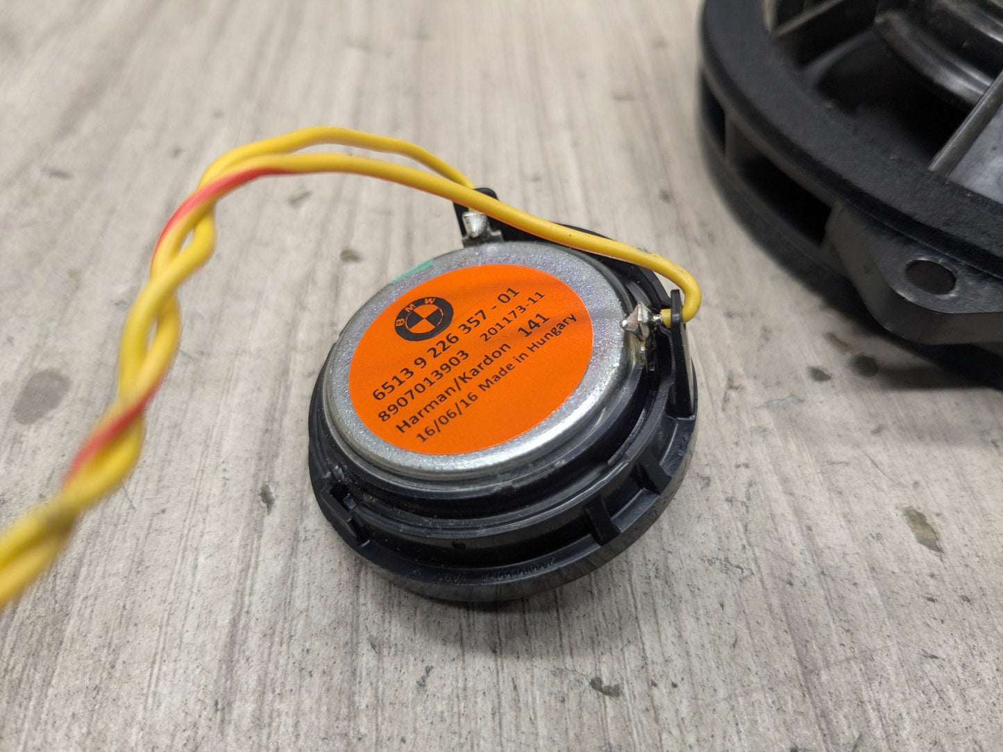 2017 BMW 340xi F30- Speaker Tweeter SET PN: 9364956