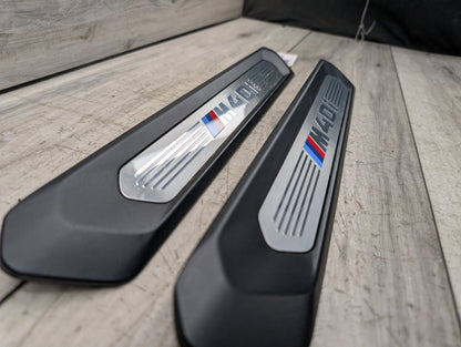 2018 - 2024 BMW X3 G01 Front Left Right Scuff Plate Door Sill SET 8089579 B58B30M0