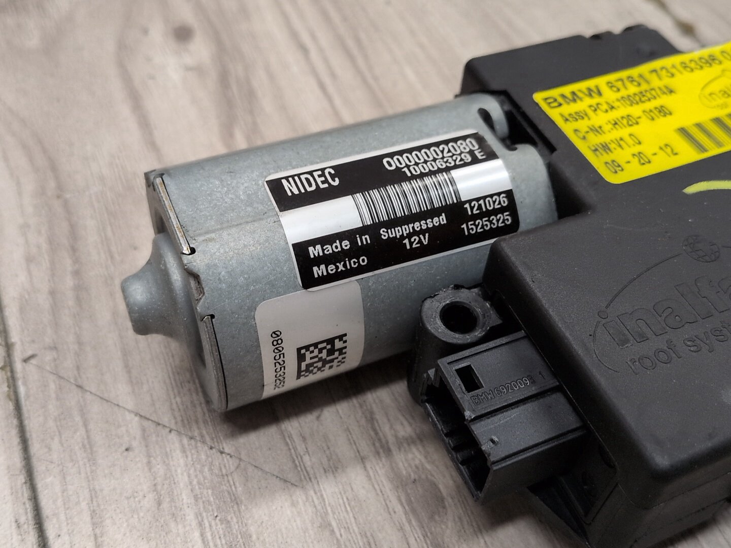 OEM BMW MINI E84 F15 F25 F54 F55 F56 F60 Panoramic Sunroof Drive Motor Actuator