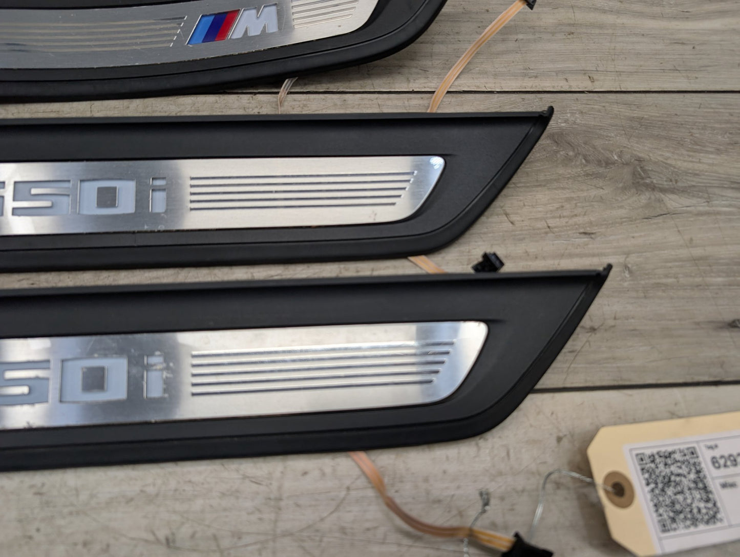 2017-2023 BMW M550i xDrive G30 Front Rear Left Right Scuff Plate Door Sill SET 8064905