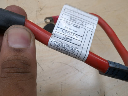 2012-2018 BMW 328i F30- Convertible Top Battery Terminal Positive Harness PN: 9259425