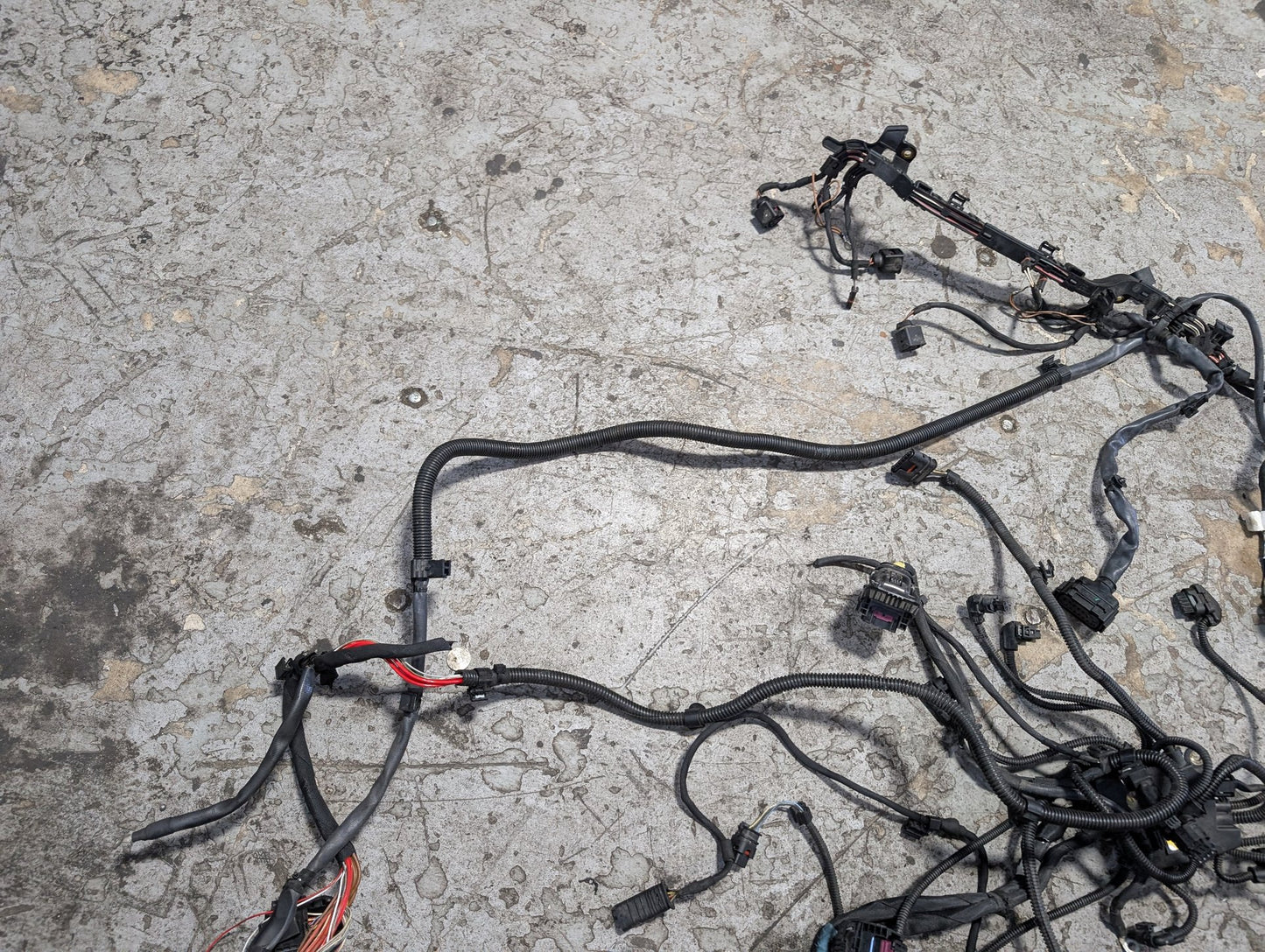BMW G12 750Li N63B44O2 Engine Motor Transmission Wiring Wire Harness SET 8654414