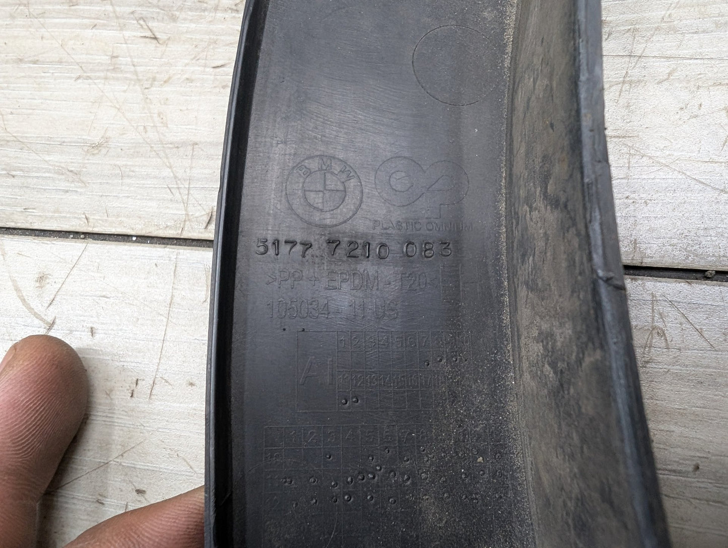 OEM BMW F25 F26 X3 X4 Rear Left Driver Fender Flare Wheel Arch Molding Trim