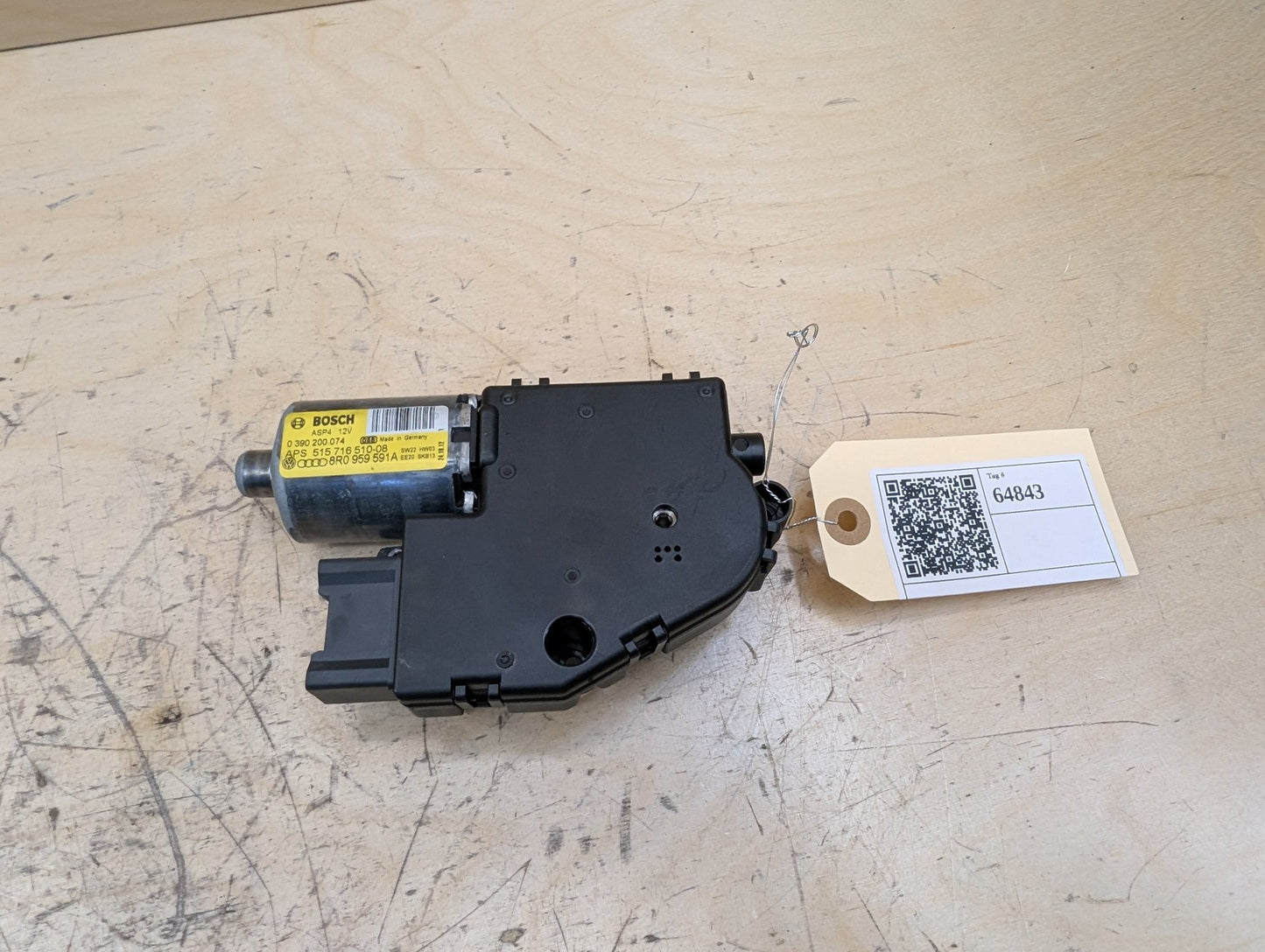 2011-2017 Audi RS5 8T Sunroof Sun Roof Glass Motor 8R0959591A OEM